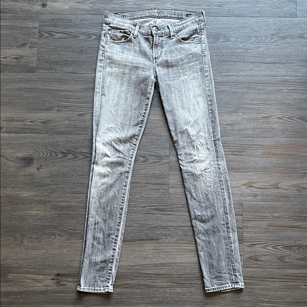 Citizens Of Humanity Avedon Low Rise Skinny Leg jeans (Light Gray)